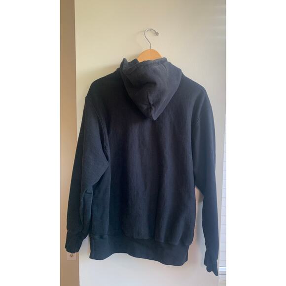 Champion Black Hoodie with Red and White Accents - Picture 2 of 5